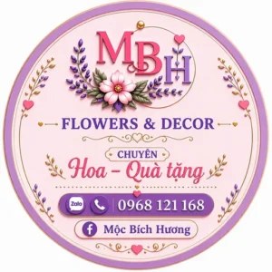 Logo Mộc Bích Hương Flowers & Decor